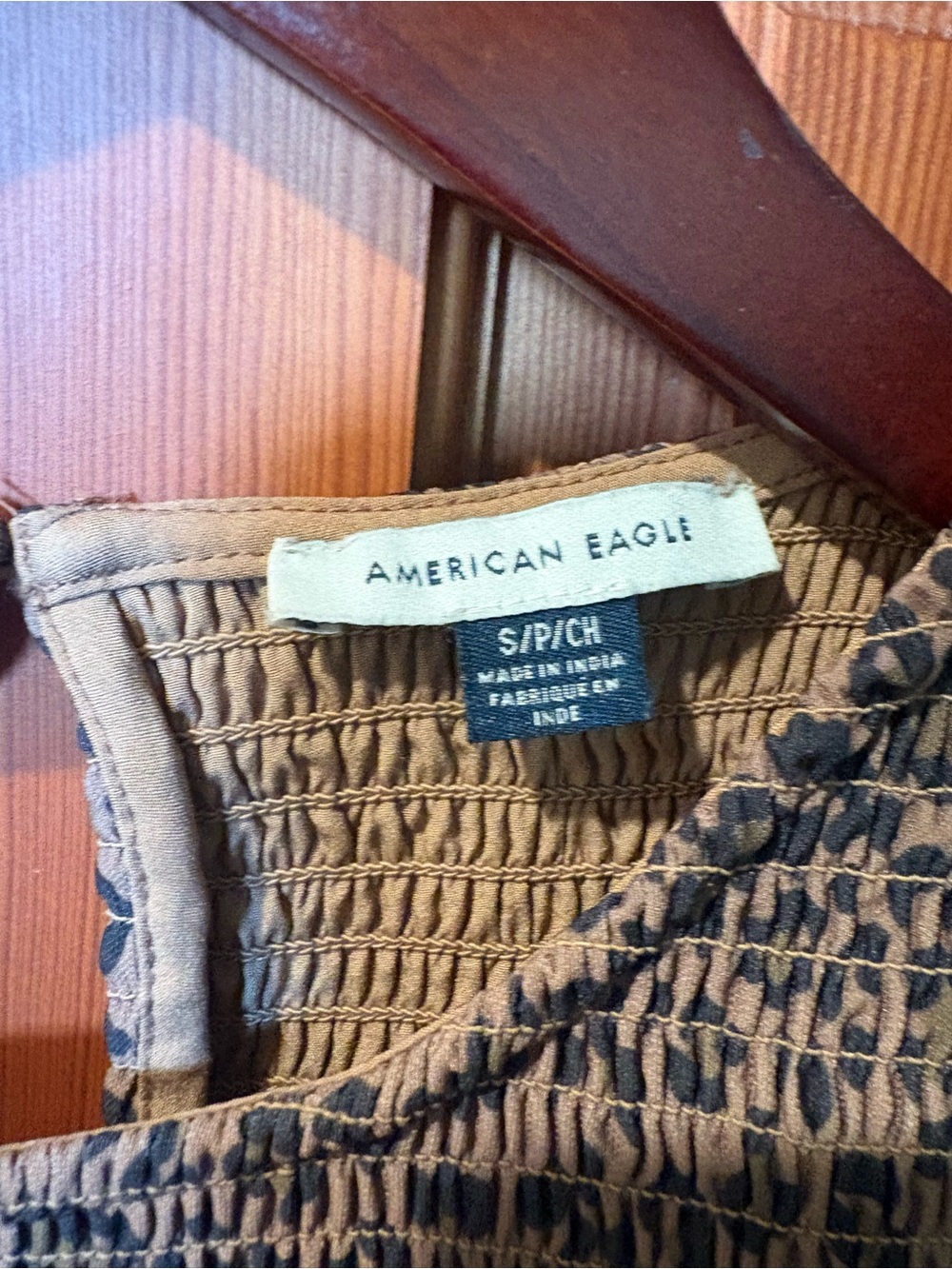 American Eagle Leopard Dress Long Sleeve Small - Picture 9 of 10